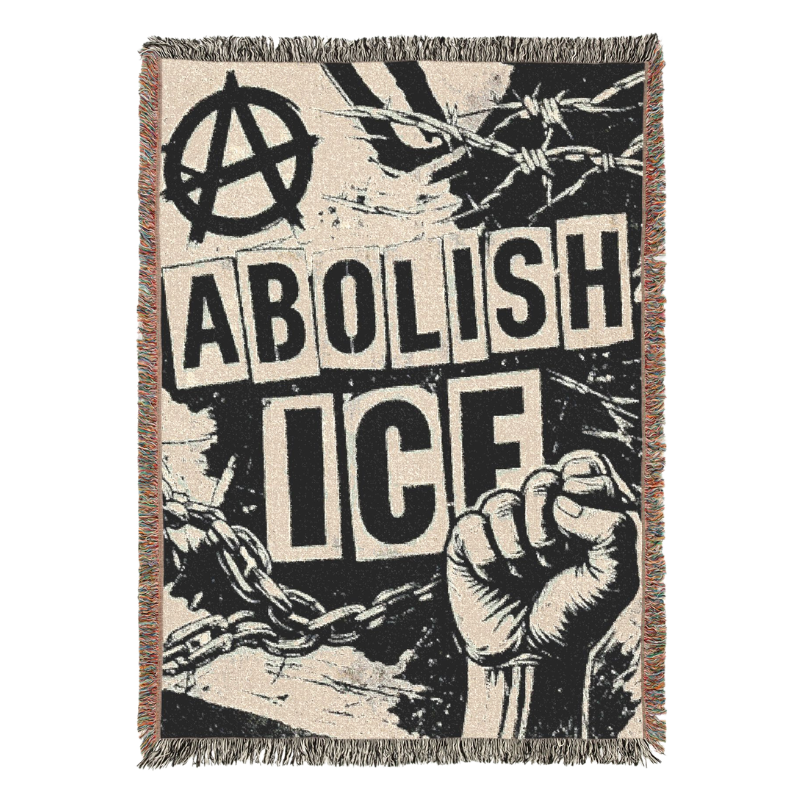 ABOLISH ICE WOVEN BLANKET
