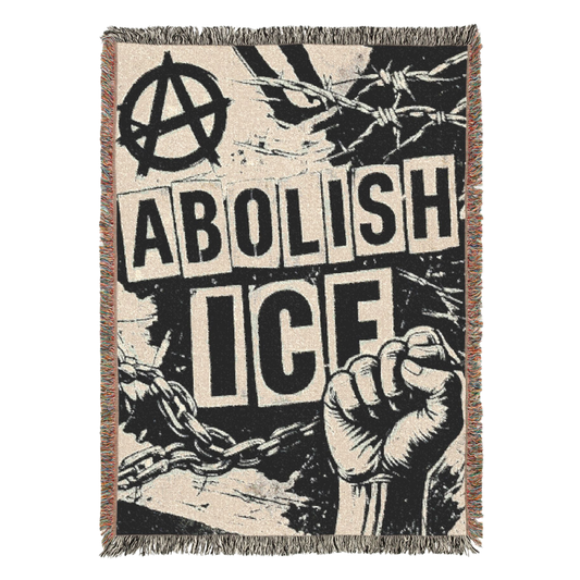 ABOLISH ICE WOVEN BLANKET