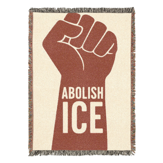 ABOLISH ICE WOVEN BLANKET